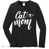 Cat Mom Lover Cute Gift Women's Long Sleeve Shirt thumb 0