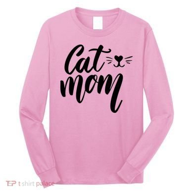 Cat Mom Lover Cute Gift Long Sleeve Shirt