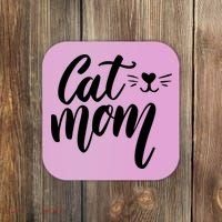 Cat Mom Lover Cute Gift Coaster thumb 0