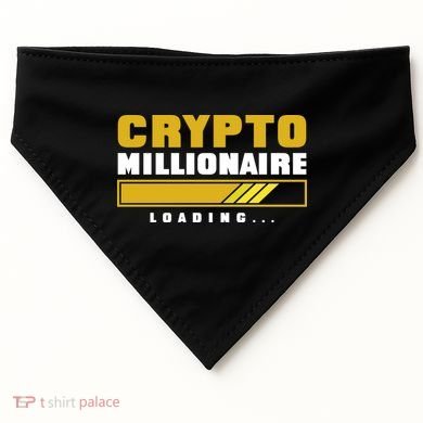 Crypto Millionaire Loading USA-Made Doggie Bandana