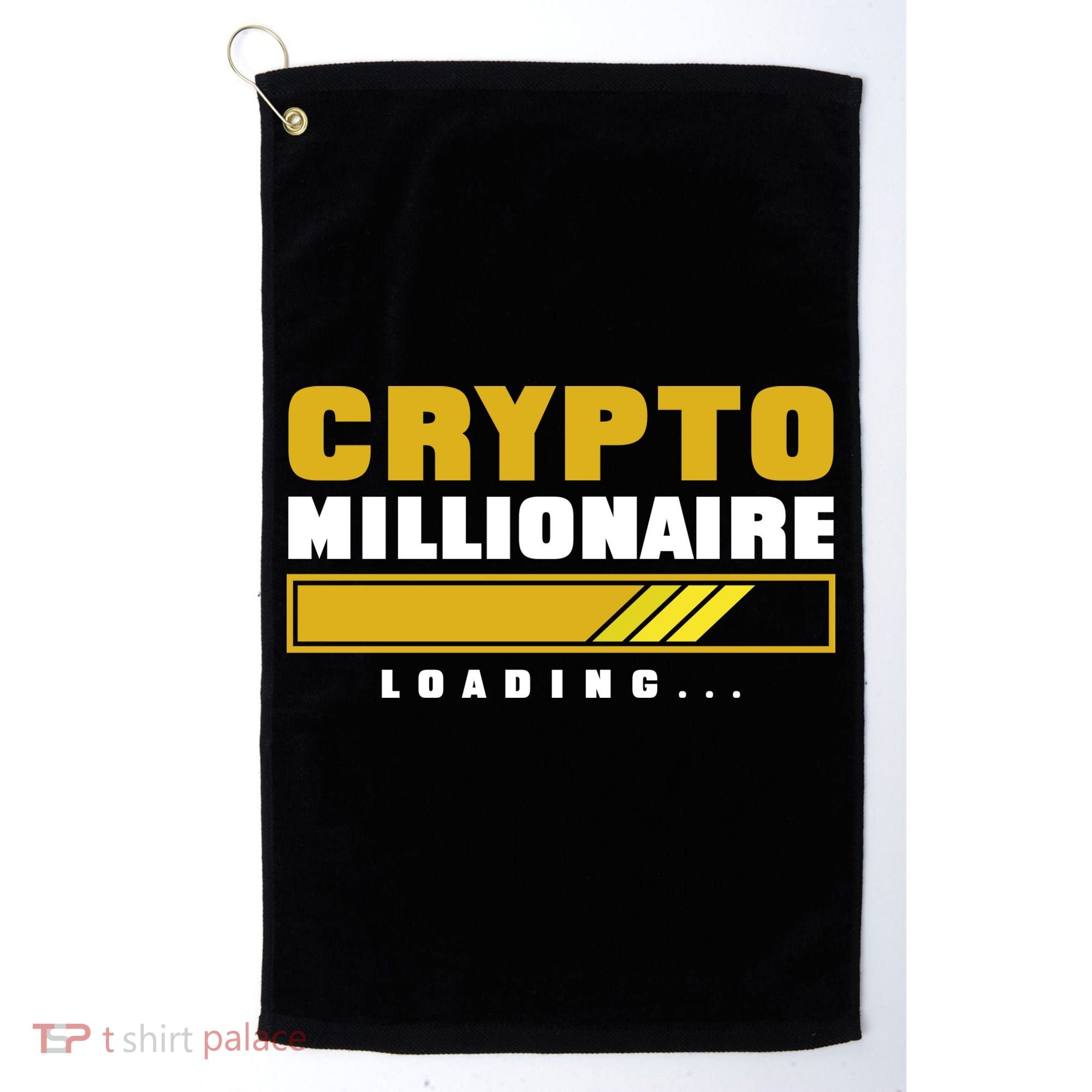Crypto Millionaire Loading Golf Towel