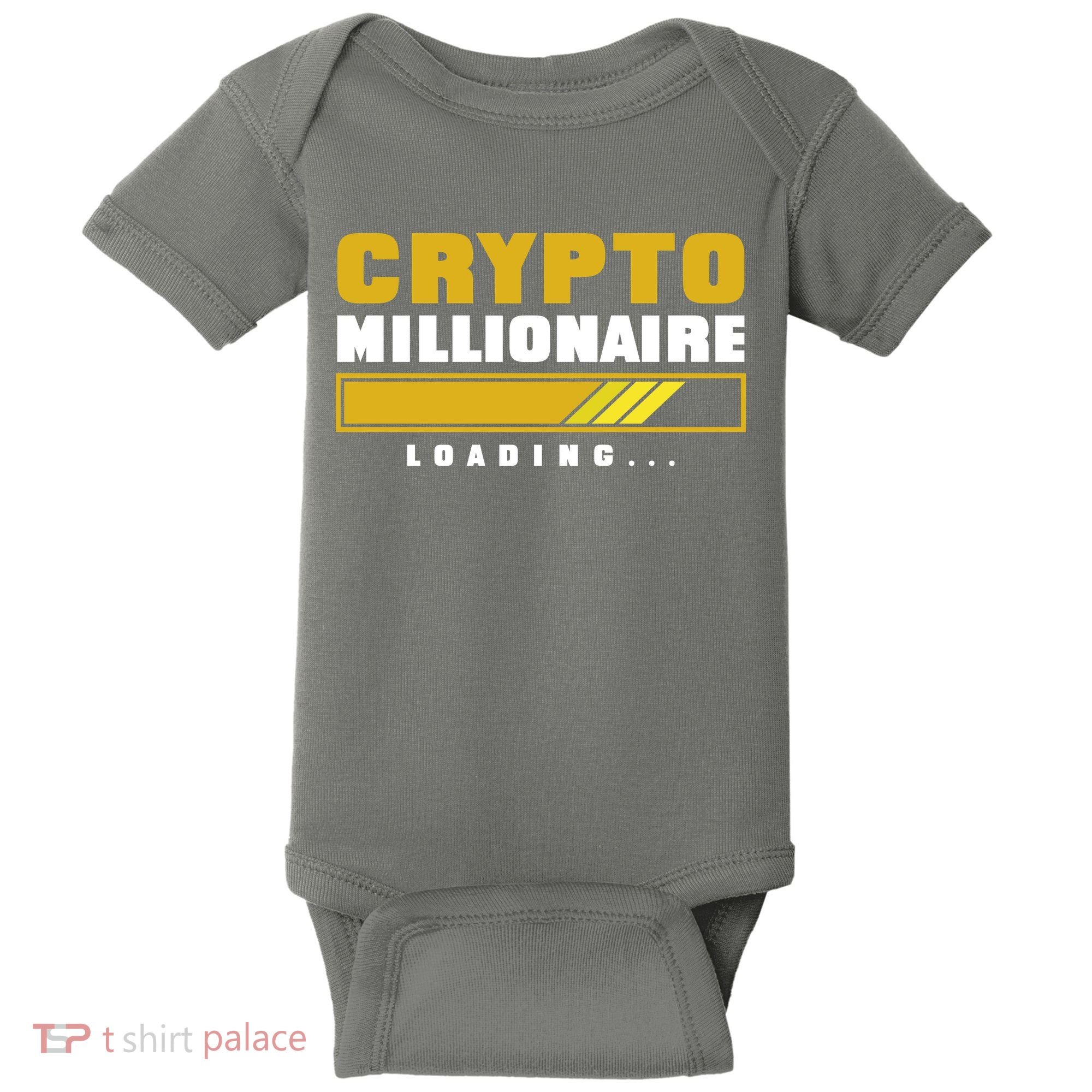Crypto Millionaire Loading Baby Bodysuit