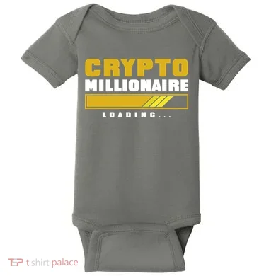 Crypto Millionaire Loading Baby Bodysuit