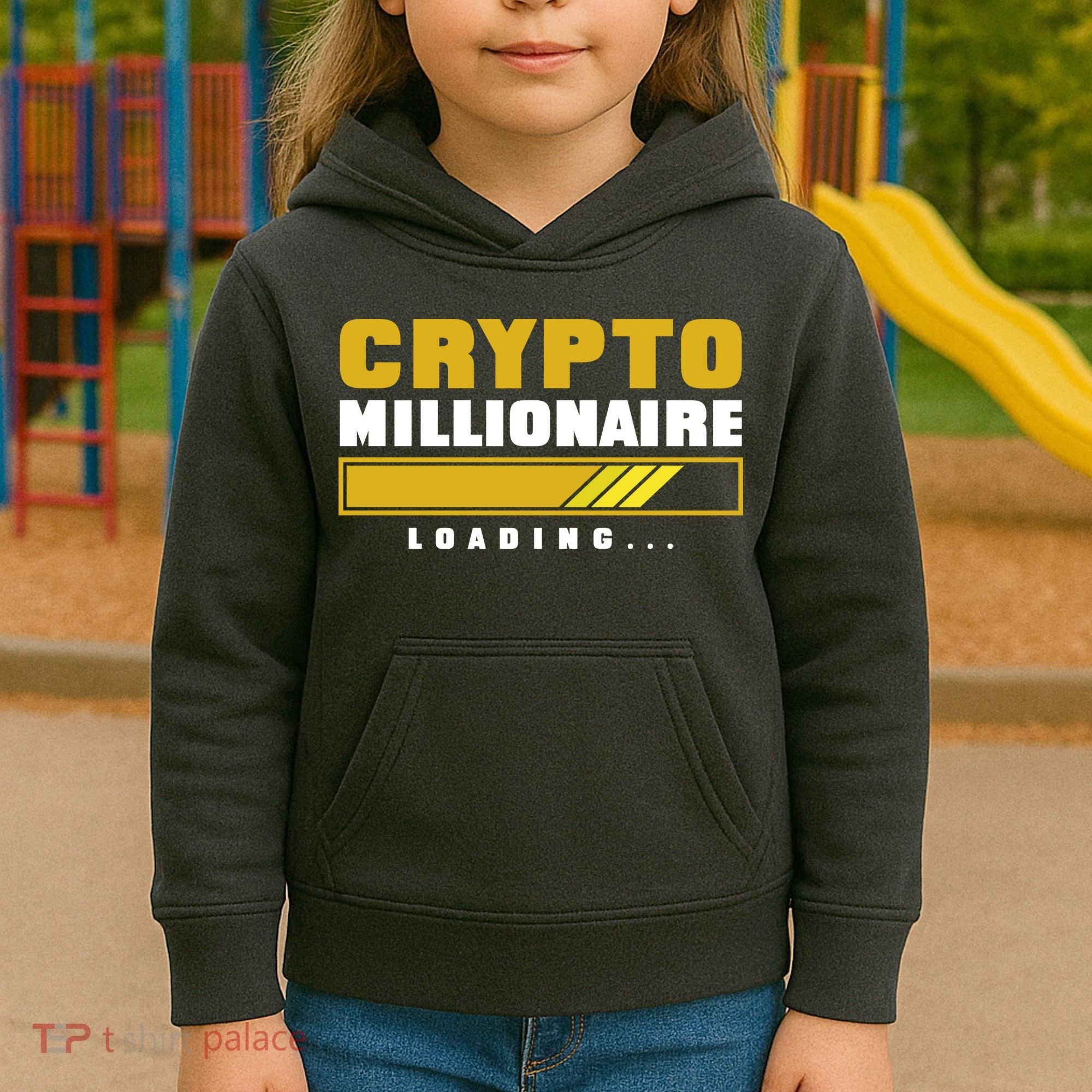 Crypto Millionaire Loading Kids Hoodie