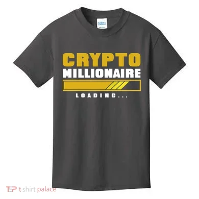 Crypto Millionaire Loading Kids T-Shirt