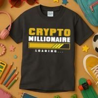 Crypto Millionaire Loading Kids T-Shirt thumb 3