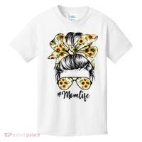 Cute Mom  Life Sunflower Messy Bun Mother's Day Kids T-Shirt thumb 0
