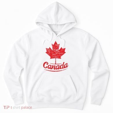 Canada Maple Leaf Proud Vintage Retro Canadian Flag Hoodie