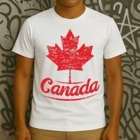 Canada Maple Leaf Proud Vintage Retro Canadian Flag T-Shirt thumb 3