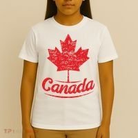 Canada Maple Leaf Proud Vintage Retro Canadian Flag T-Shirt thumb 4