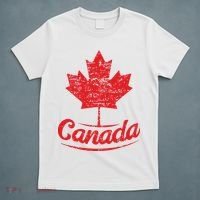 Canada Maple Leaf Proud Vintage Retro Canadian Flag T-Shirt thumb 5