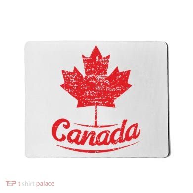 Canada Maple Leaf Proud Vintage Retro Canadian Flag Mousepad