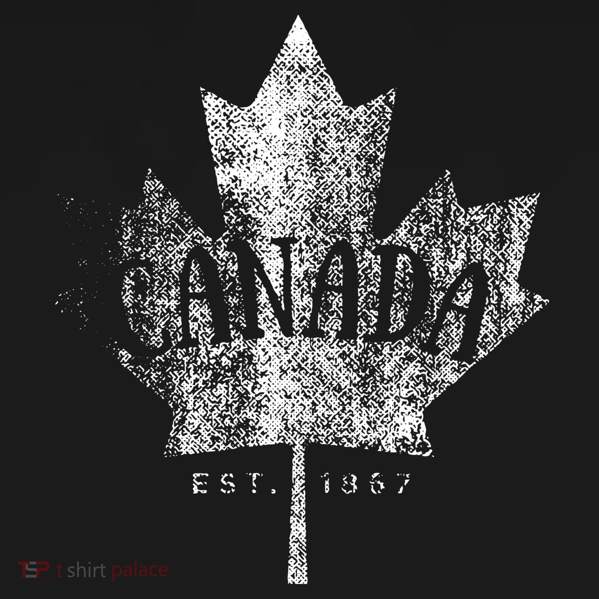 Canada Maple Leaf Canada Est 1867 Vintage Script Toddler Hoodie