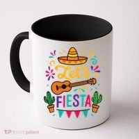 Cinco Mayo Lets Fiesta Girl Mexican Funny Squad Coffee Mug thumb 0