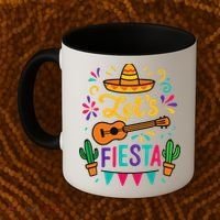 Cinco Mayo Lets Fiesta Girl Mexican Funny Squad Coffee Mug thumb 2