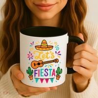 Cinco Mayo Lets Fiesta Girl Mexican Funny Squad Coffee Mug thumb 3