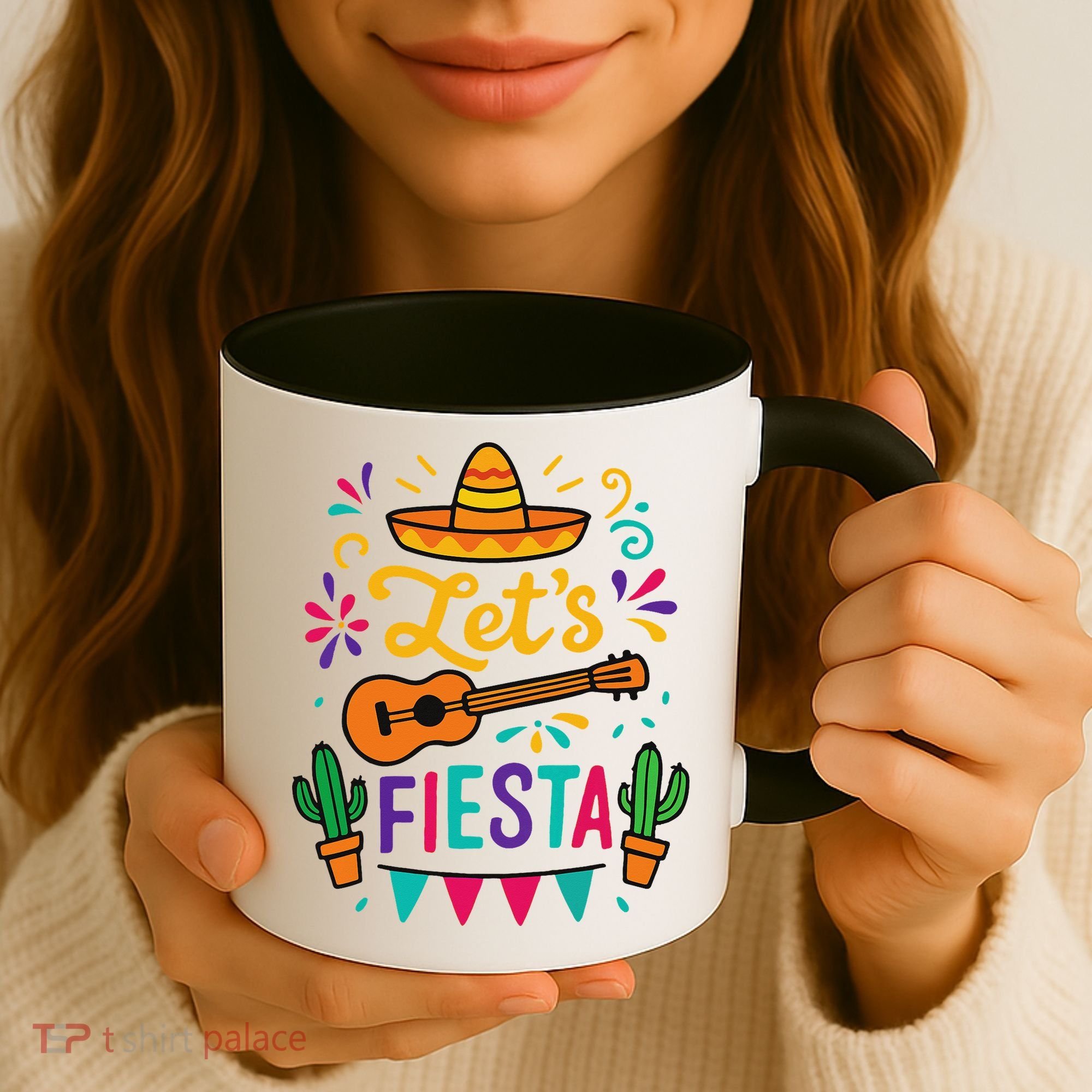 Cinco Mayo Lets Fiesta Girl Mexican Funny Squad Coffee Mug