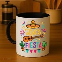 Cinco Mayo Lets Fiesta Girl Mexican Funny Squad Coffee Mug thumb 4