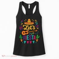 Cinco Mayo Lets Fiesta Girl Mexican Funny Squad Women's Tank Top thumb 0