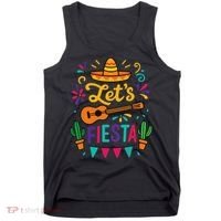 Cinco Mayo Lets Fiesta Girl Mexican Funny Squad Tank Top thumb 0