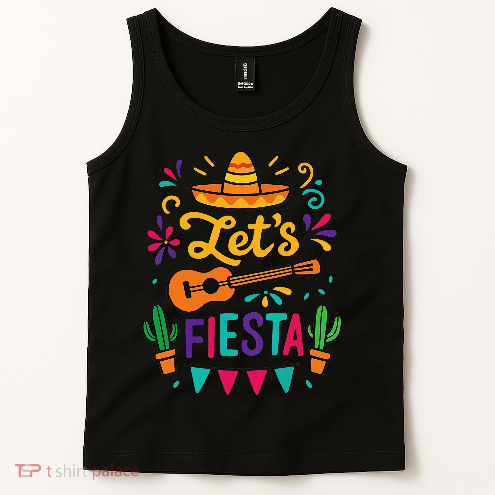 Cinco Mayo Lets Fiesta Girl Mexican Funny Squad Tank Top