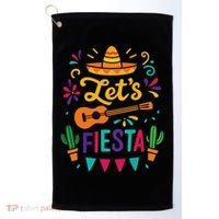 Cinco Mayo Lets Fiesta Girl Mexican Funny Squad Golf Towel thumb 0