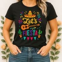 Cinco Mayo Lets Fiesta Girl Mexican Funny Squad Women's T-Shirt thumb 2