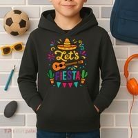 Cinco Mayo Lets Fiesta Girl Mexican Funny Squad Kids Hoodie thumb 2