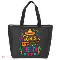 Cinco Mayo Lets Fiesta Girl Mexican Funny Squad Tote Bag thumb 0