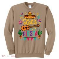 Cinco Mayo Lets Fiesta Girl Mexican Funny Squad Sweatshirt thumb 0