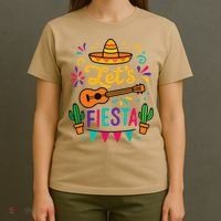 Cinco Mayo Lets Fiesta Girl Mexican Funny Squad T-Shirt thumb 4