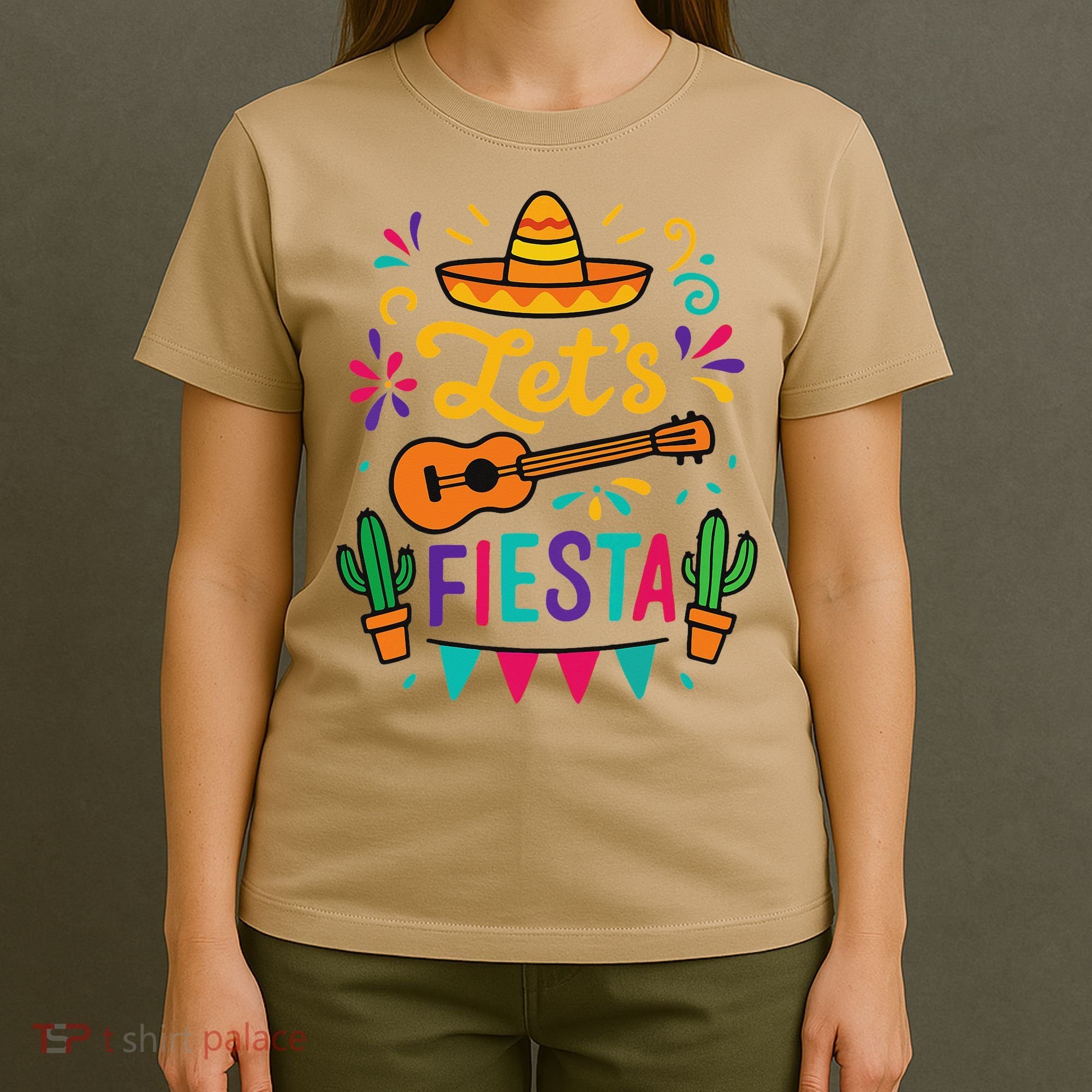 Cinco Mayo Lets Fiesta Girl Mexican Funny Squad T-Shirt
