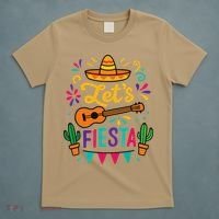 Cinco Mayo Lets Fiesta Girl Mexican Funny Squad T-Shirt thumb 5