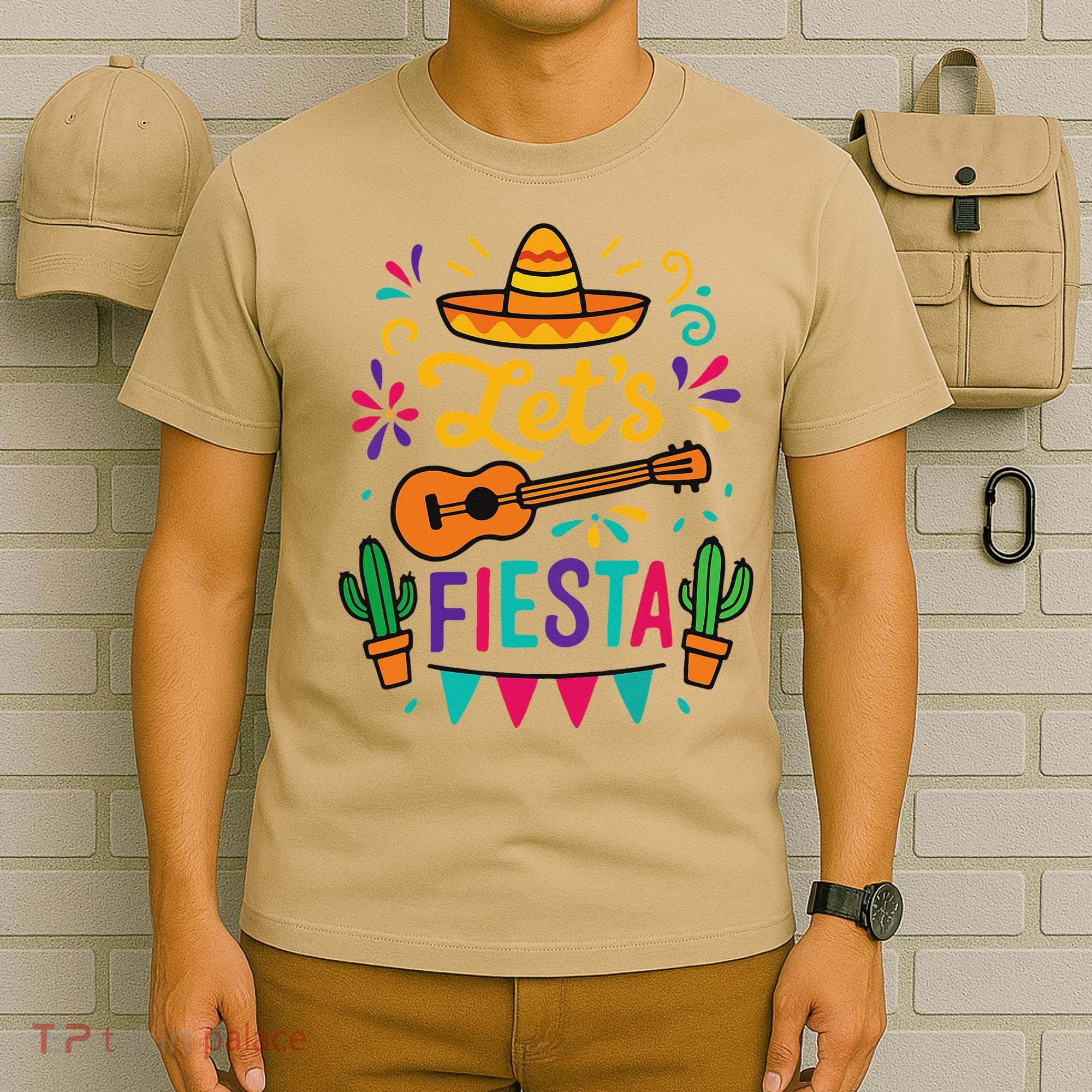Cinco Mayo Lets Fiesta Girl Mexican Funny Squad T-Shirt