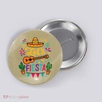 Cinco Mayo Lets Fiesta Girl Mexican Funny Squad Button thumb 0