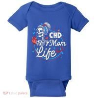 Chd Mom Life Mom Of A Chd Warrior Mother Chd Awareness Baby Bodysuit thumb 0