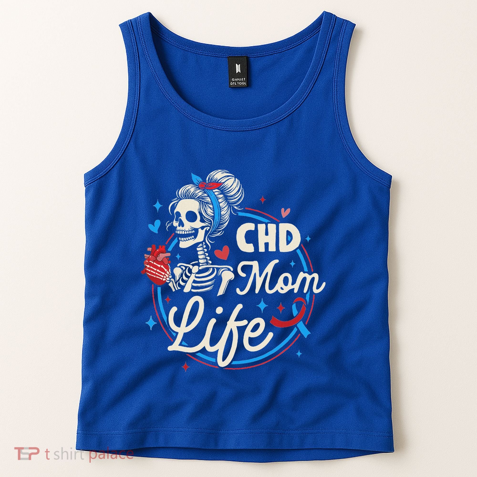 Chd Mom Life Mom Of A Chd Warrior Mother Chd Awareness Tank Top