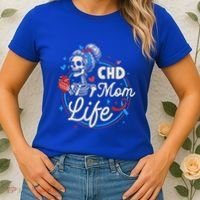 Chd Mom Life Mom Of A Chd Warrior Mother Chd Awareness Women's T-Shirt thumb 2