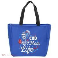 Chd Mom Life Mom Of A Chd Warrior Mother Chd Awareness Tote Bag thumb 0