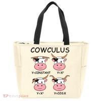 Cowculus Math Lovers Funny Cow Calculus Math Teacher Gift Tote Bag thumb 0