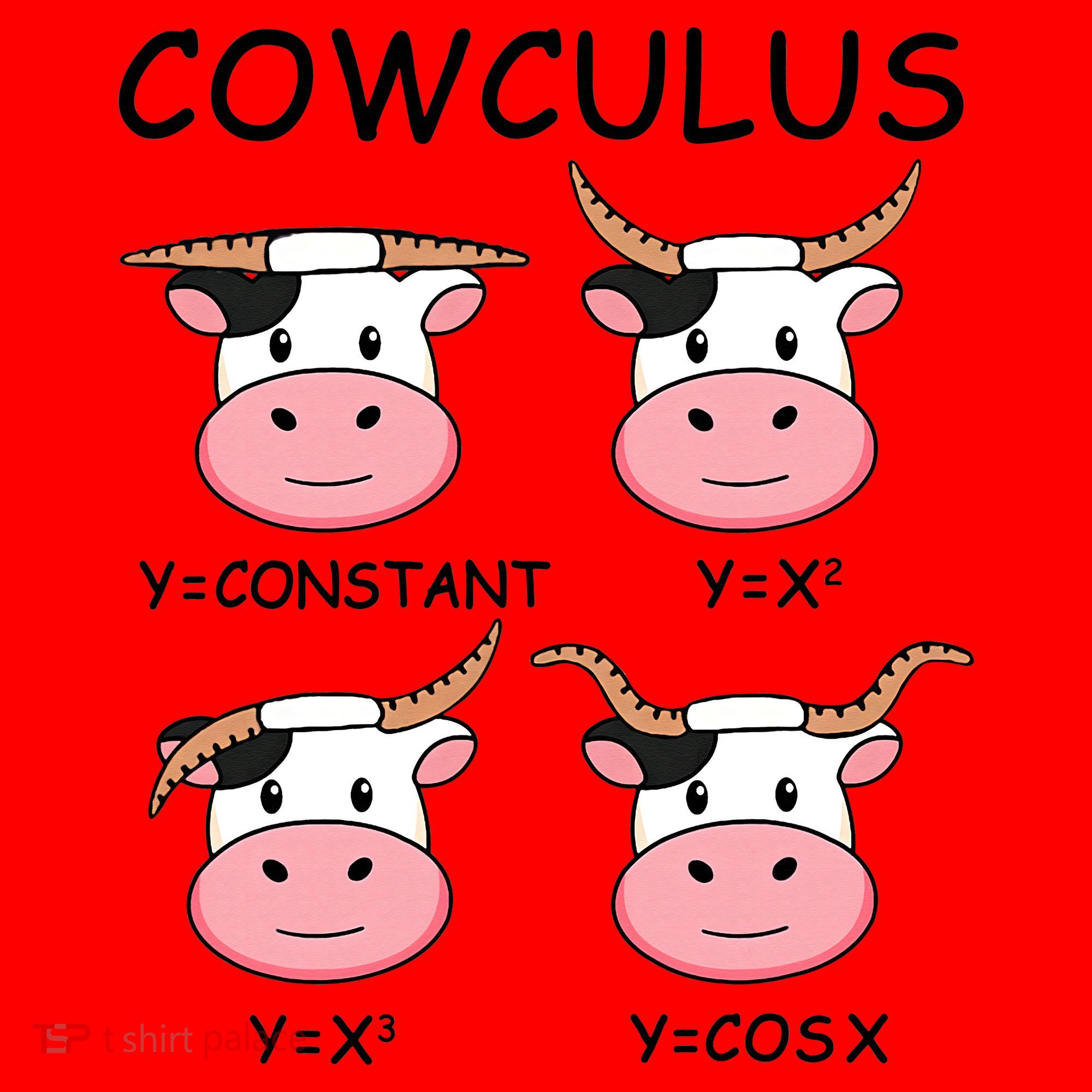 Cowculus Math Lovers Funny Cow Calculus Math Teacher Gift Santa Hat