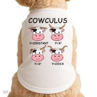Cowculus Math Lovers Funny Cow Calculus Math Teacher Gift Doggie Tank thumb 0