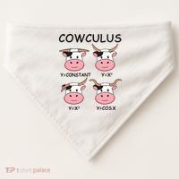 Cowculus Math Lovers Funny Cow Calculus Math Teacher Gift USA-Made Doggie Bandana thumb 0