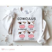 Cowculus Math Lovers Funny Cow Calculus Math Teacher Gift Sweatshirt thumb 2