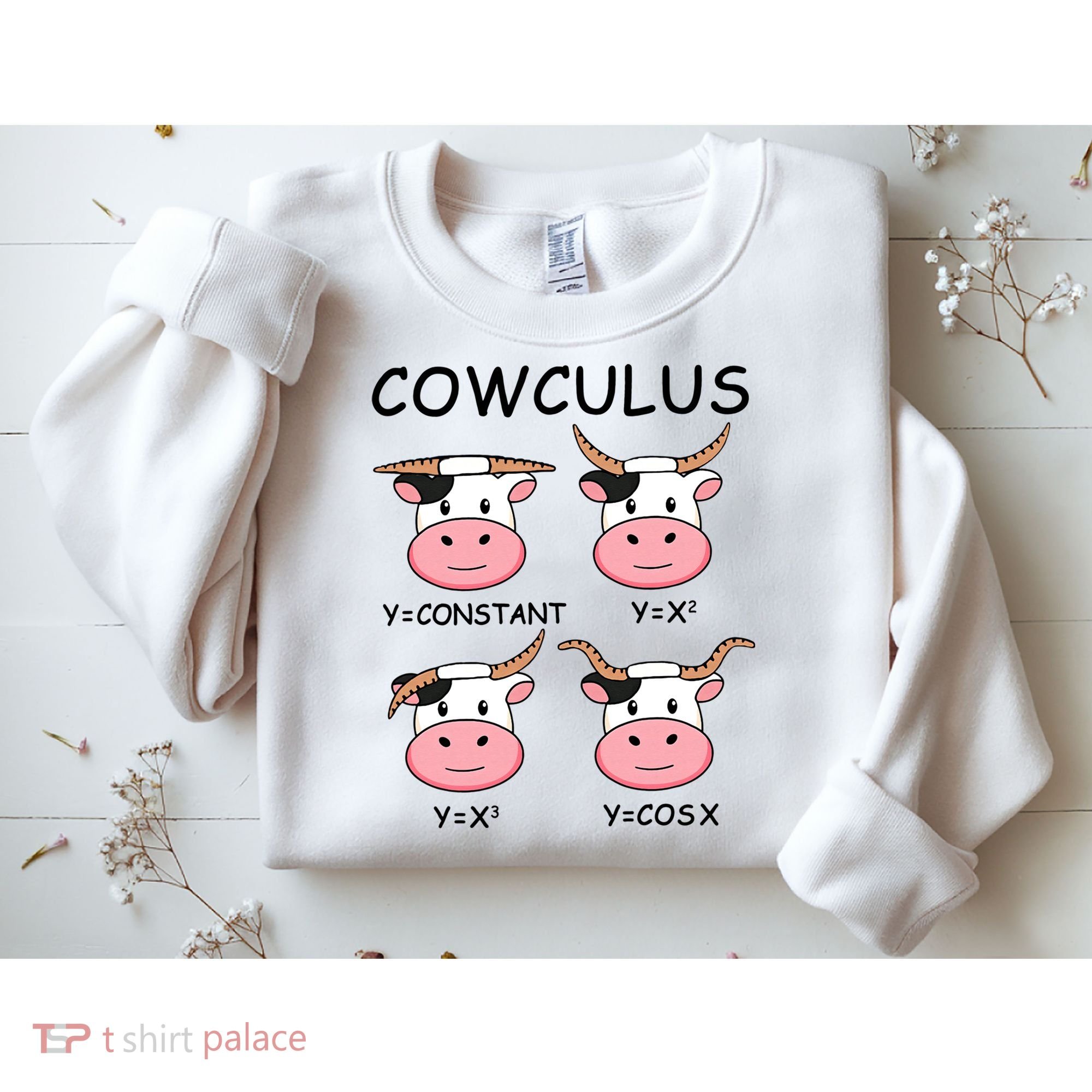 Cowculus Math Lovers Funny Cow Calculus Math Teacher Gift Sweatshirt
