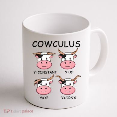 Cowculus Math Lovers Funny Cow Calculus Math Teacher Gift Coffee Mug back