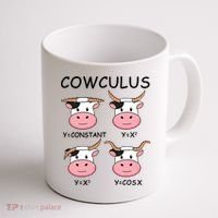 Cowculus Math Lovers Funny Cow Calculus Math Teacher Gift Coffee Mug thumb 1