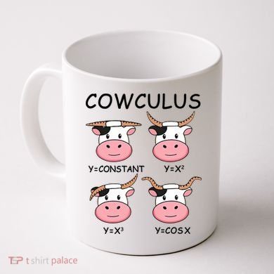 Cowculus Math Lovers Funny Cow Calculus Math Teacher Gift Coffee Mug
