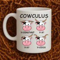 Cowculus Math Lovers Funny Cow Calculus Math Teacher Gift Coffee Mug thumb 2
