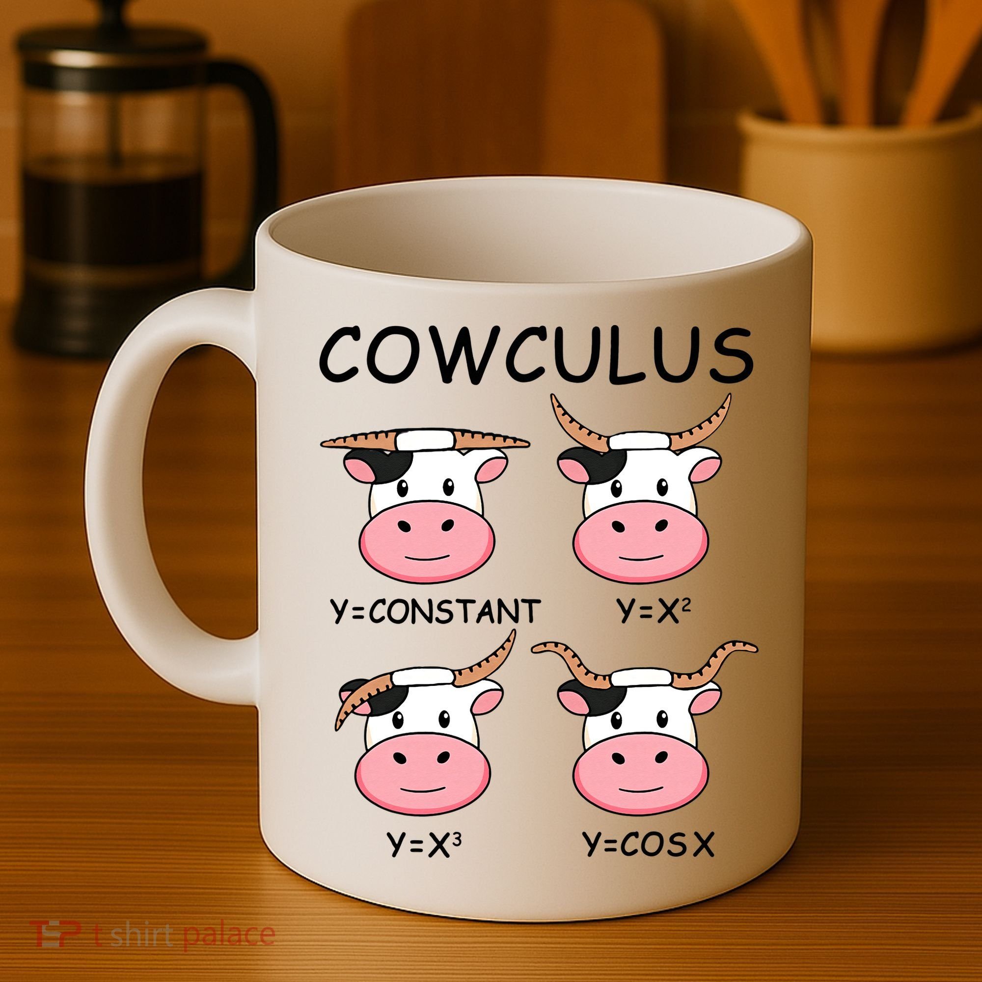 Cowculus Math Lovers Funny Cow Calculus Math Teacher Gift Coffee Mug
